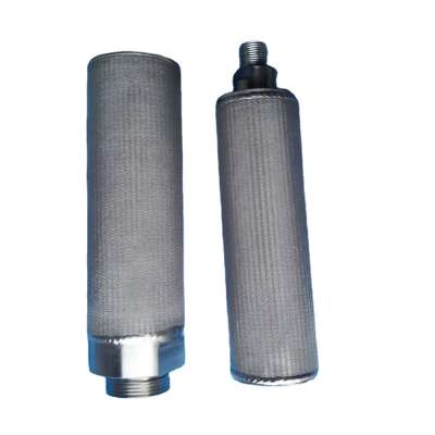 China 100 Micron Metal Filter Housing Strainer Filter Element